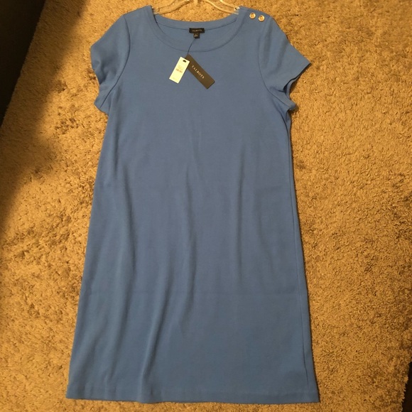 Talbots Dresses & Skirts - NWT TALBOTS Blue Cotton T-shirt Dress
